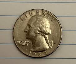 Quarter Dollar Washington 1984 - Etsy