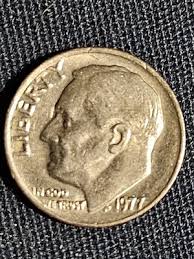 1977 Dime Errors No Mint Mark, Struck Off Center, Letters On ...