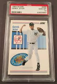 1993 Score Derek Jeter Rookie PSA 10 Gem Mint RC #489 NY Yankees | eBay