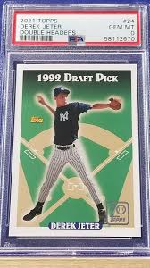 Derek Jeter - 2021 Topps Double Headers PSA 10 | eBay