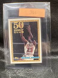 Michael Jordan 1992 93 Topps 50 Point Club #205
