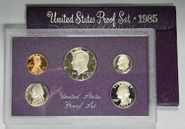 1985-S | US Mint | Proof Set | 5 Coins - Etsy