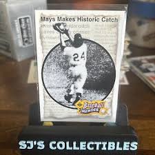 Willie Mays- 1992 Upper Deck- "The Catch" Baseball Hero's 47/54 | eBay