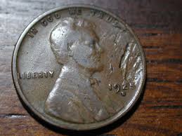 1925d Lincoln wheat penny cent VERY NICE Lamination ERROR - For Sale, Buy Now Online - Item #671852