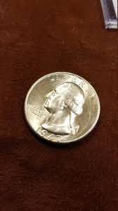 1947 D Washington Quarter 90% Silver BU !! Lot # 683 Regular ...