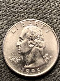 1996 P Washington Quarter ERROR: RIM ERROR O/R SIDES, WITH ...