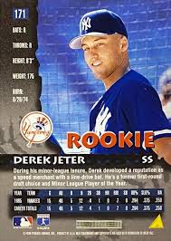 Derek Jeter 1996 Pinnacle New York Yankees Baseball Rookie ...