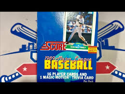 1989 SCORE BASEBALL CARDS! Throwback Thursday - YouTube