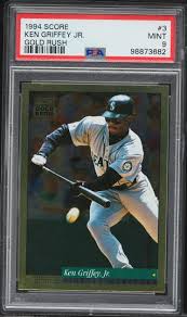 1994 Score Gold Rush Ken Griffey Jr. #3 PSA 9 MINT on ...