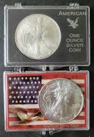 1998 and 2009 $1 American Silver Eagle Dollars in Plastic Holders | eBay