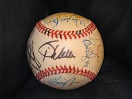 1999 Boston Red Sox Team Signed Baseball 17 Signatures ...