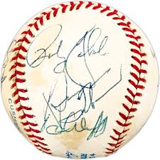 1990 New York Yankees Team Signed Autographed Official AL ...