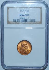 1949 S NGC MS67RD Red Lincoln Wheat Cent | eBay