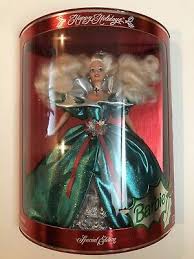 1995 Barbie Happy Holidays Special Edition Green Ball Gown NIB | eBay