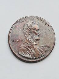 2000 Lincoln Penny D Mint Mark Close AM Very Nice Blue ...