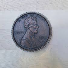 Novelty 1909 Lincoln Wheat Penny Replica Trinket Box | Chairish