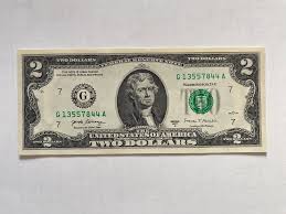 $2 Two Dollar Bill 2017 Series G 13557844 A Real Money US ...