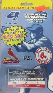 Cardinals vs. Boston Red Sox Game 4 World Series Actual ...