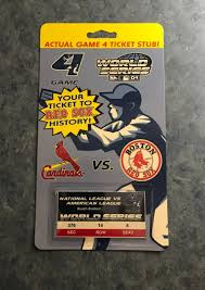 Tri Star 2004 Red Sox World Series Actual Game 4 Ticket Stub ...