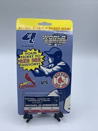 Tristar Actual Game 4 Ticket Stub Red Sox Vs Cardinals 2004 ...