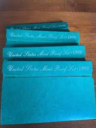 Lot of four 1998 US Proof sets in boxes | eBay