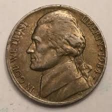 1984 P Jefferson Nickel - Etsy Israel