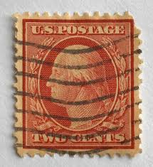 1914 Washington 2 Cent US Postage Stamp, Scott #425, Red ...