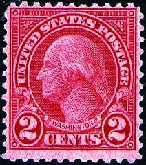 # 595 - 2¢ Washington - carmine Perf. 11