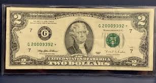 Super Rare 1995 $2 Bill Star Note G20009392* Only 9,999 Run ...