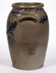 STAMPED "B.C MILBURN / ALEXA", ALEXANDRIA, VIRGINIA DECORATED STONEWARE JAR sold at auction on 10th February | Jeffrey S. Evans & Associates