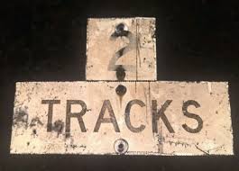 VTG RETIRED RAILROAD TRAIN RAILWAY 2 TRACKS METAL STREET ...