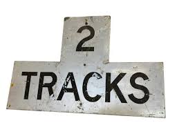 Tracks 2 Railroad Reflective Sign