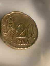 Rare 2002 Italian 20c Euro Coin Mint Error Circulated | eBay