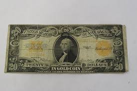 Us 1922 Series $20 Gold Certificate