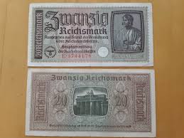 WWII Germany OCCUPIED TERRITORIES 20 Reichsmark ...