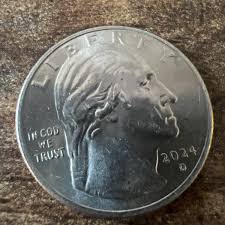 Rare 2024 d " In Cod We Trust"Error Patsy Takemoto Mink ...