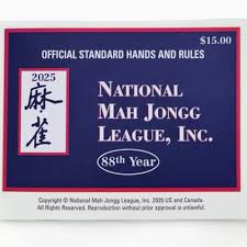 2025 National Mah Jongg League Playing Card in Van, TX ...