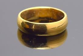 HANDMADE 22K SOLID GOLD PLAIN BAND RING UNISEX VALENTINE SPECIAL RAJASTHAN | eBay