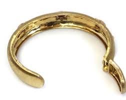 2.35 Ctw Natural Red Ruby & Diamond Cuff Bangle / Solid 14k ...