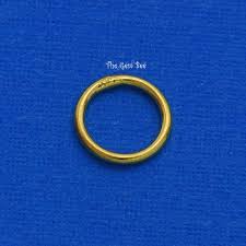 8MM 19 Gauge 14K Solid Yellow Gold Large Round CLOSED ...