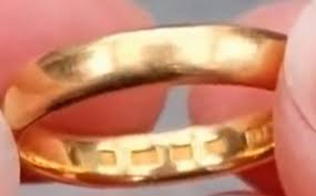 Vintage 22k Yellow Gold Band. Size 5 1/2. All British ...
