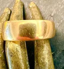 18k Antique Band Wide Ring Timeless Size 6 3/4 - Etsy