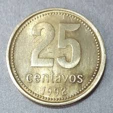 Moeda De 25 Centavos De 1992 Origem Argentina. Km#110.1 Sob* | MercadoLivre