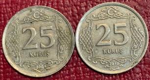 2- TURKEY 25 KIRUS COINS-2009/2010-AGT454 | eBay