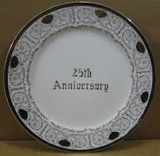 10” Decorative Plate “25th Anniversary” Silver Rim! Great Condition! | eBay Australia