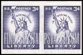 Value of us postage liberty in god we trust 3 cent stamps