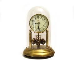 Vintage Kern 400-day Anniversary Clock With Glass Dome, Made ...