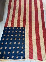 HUGE Antique 1940 American Flag 48 Stars Rare 54” X 90 ...