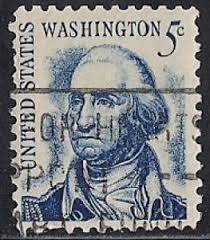1283 5 cents George Washington Dirty Face (1966) Stamp used VF | United States, General Issue Stamp / HipStamp