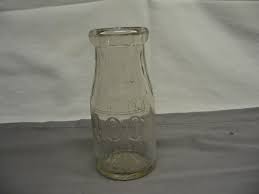 Half Pint Milk Bottle Marked 400 Rico Flavor SRHEP 5 1/2 ...